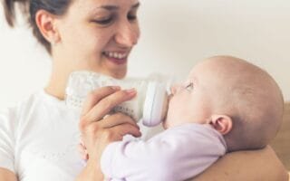 Tabela de ML de Leite para Bebê, Mamadeira de Vidro guia