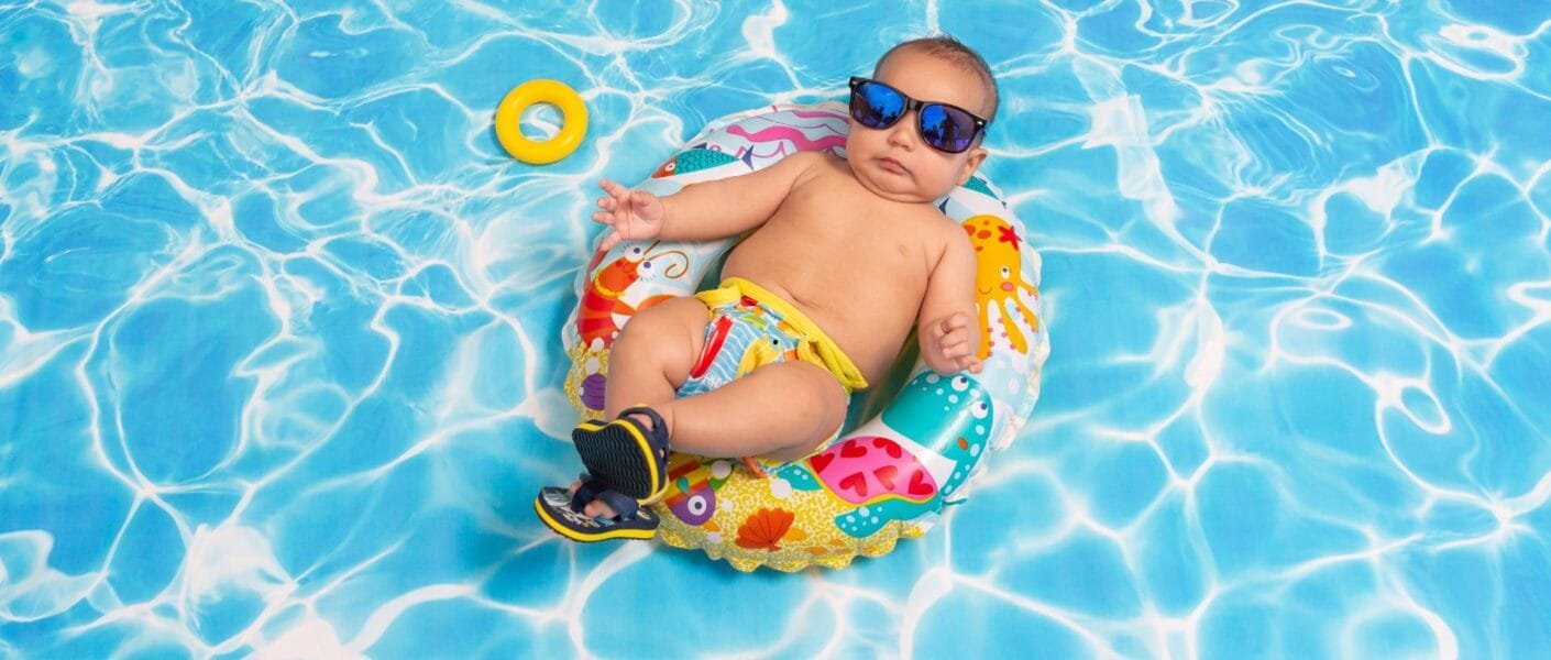 fralda de piscina
