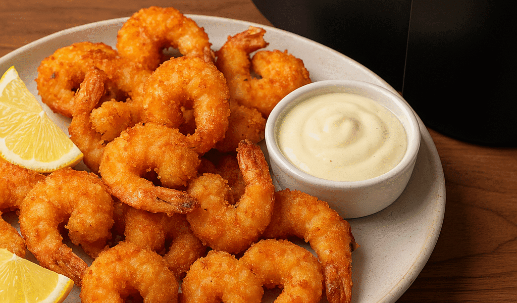 Camarão Empanado Crocante na Air Fryer