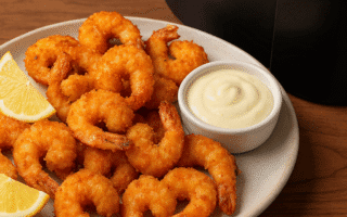 Camarão Empanado Crocante na Air Fryer