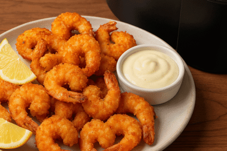 Camarão Empanado Crocante na Air Fryer
