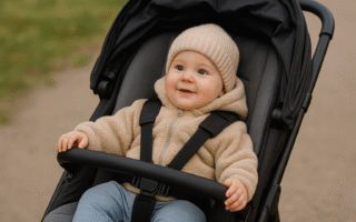 Carrinho de bebê compacto é bom para viagens