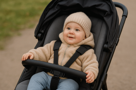 Carrinho de bebê compacto é bom para viagens
