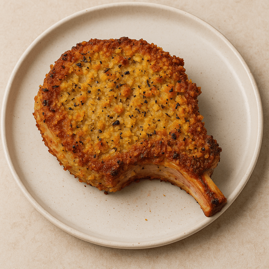 Bisteca de Porco na Air Fryer com Crosta Crocante