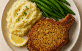 Bisteca de Porco na Air Fryer com Crosta Crocante