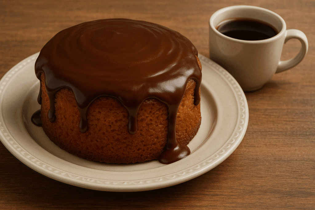 Bolo de Cenoura com Cobertura de Chocolate na Air Fryer