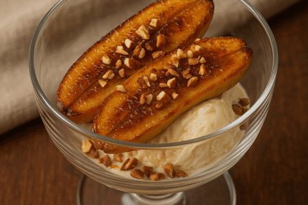 Banana Caramelizada na Air Fryer