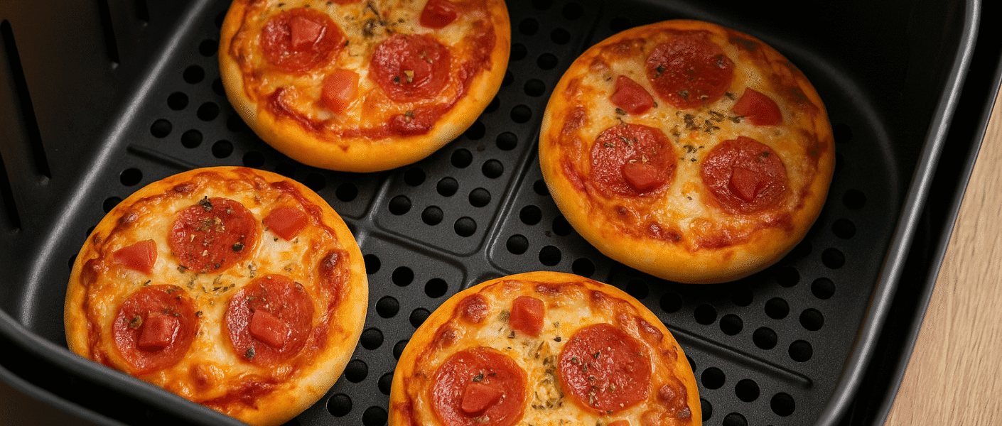 Mini pizza na airfryer: crocante, prática e deliciosa!