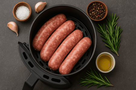 Linguiça Toscana na Air Fryer
