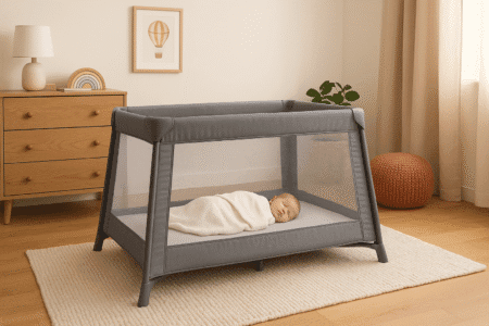 Berço portátil é adequado para recém-nascidos