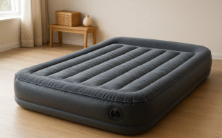 colchão inflável esvazia à noite