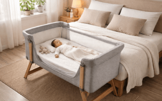 Berço acoplado a cama de casal