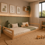 Como fazer a transição do berço para a cama montessoriana? Veja sinais, segurança, rotina e adaptação do sono infantil.