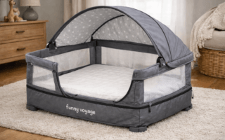 Berço portátil funny voyage: é seguro para o bebê? Entenda o que observar em estabilidade, ventilação e sono seguro.