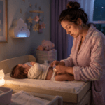 Como parar o vazamento de fralda à noite? Entenda causas, ajuste correto, absorção e cuidados com a pele do bebê.