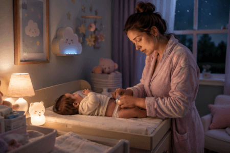 Como parar o vazamento de fralda à noite? Entenda causas, ajuste correto, absorção e cuidados com a pele do bebê.