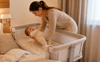 Berço acoplado ajuda mães no pós-parto? Entenda benefícios, segurança, sono materno e cuidados com o bebê.