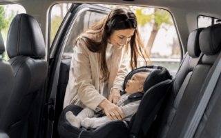 Bebê conforto como saber se o bebê está bem posicionado? Veja sinais de segurança, postura correta, cinto e respiração.