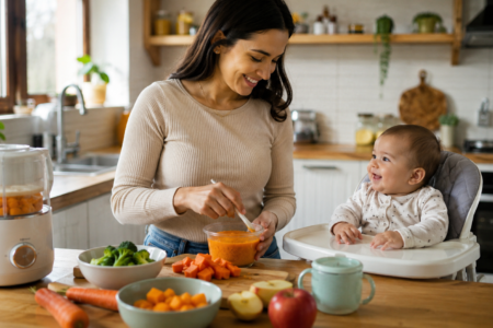 Primeiras papinhas do bebê: alimentos ideais para começar