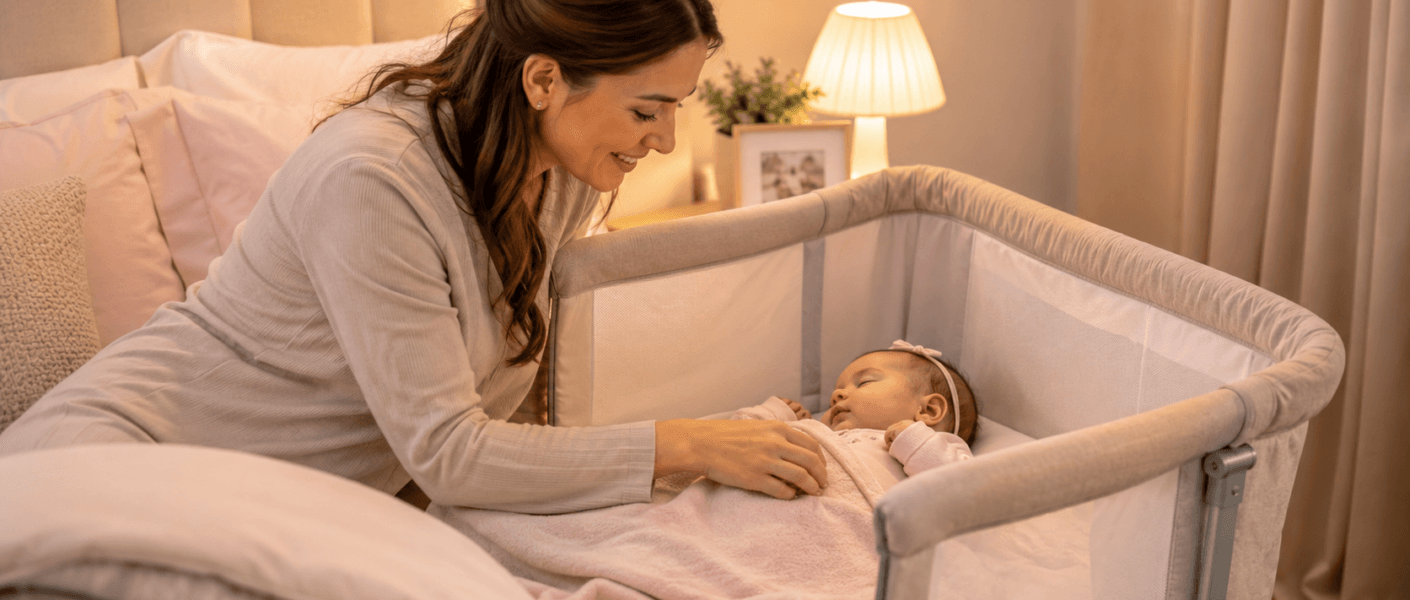 Dormir no berço acoplado vicia o bebê? Entenda sono, vínculo, segurança e transição com orientação clara.
