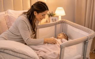 Dormir no berço acoplado vicia o bebê? Entenda sono, vínculo, segurança e transição com orientação clara.