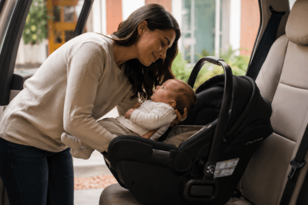 Bebê conforto esquenta muito? Como evitar calor excessivo, desidratação e desconforto com cuidados seguros no carro.