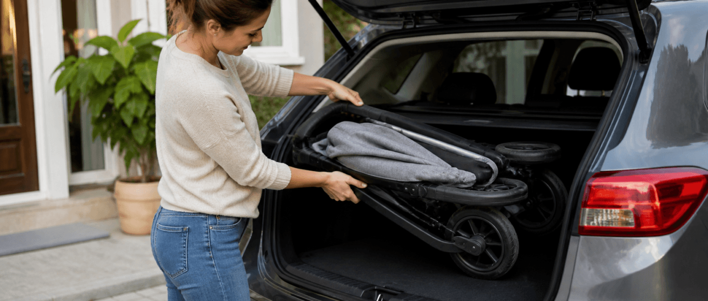 Carrinho de bebê dobrável é realmente prático?