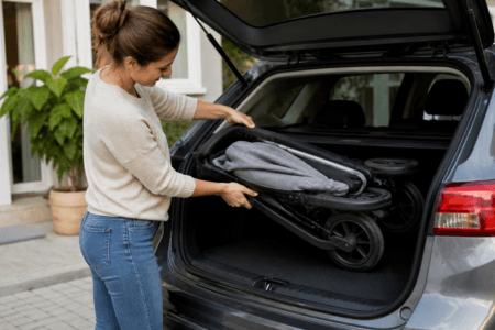 Carrinho de bebê dobrável é realmente prático?