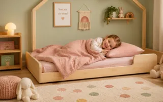 Como fazer a transição do berço para a cama montessoriana? Veja sinais, segurança, rotina e adaptação do sono infantil.