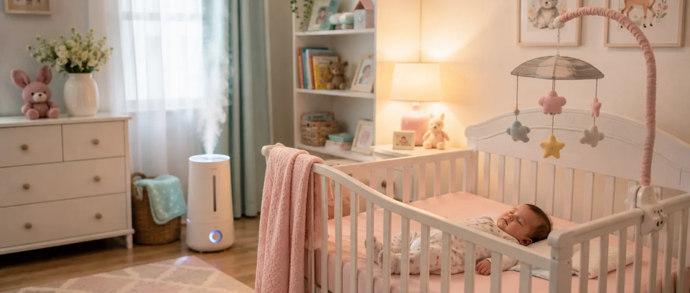 Umidificador para bebê: ajuda ou atrapalha o sono? Umidificador para bebê: ajuda ou atrapalha o sono? A resposta mais honesta é: depende da necessidade real, da umidade do quarto e, principalmente, da forma de uso. Ele pode ajudar quando o ar está muito seco e o bebê apresenta ressecamento nasal, tosse irritativa ou congestão leve. Mas pode atrapalhar quando aumenta demais a umidade, espalha partículas minerais, favorece mofo ou é mal higienizado. O que o umidificador realmente faz no quarto do bebê? O umidificador aumenta a umidade relativa do ar, ou seja, a quantidade de vapor de água presente no ambiente. Quando o ar está seco, as vias aéreas podem perder hidratação. Isso pode irritar nariz, garganta e mucosas, deixando a respiração mais desconfortável, especialmente durante resfriados ou períodos de clima seco. Por que a umidade interfere na respiração? O nariz do bebê funciona como um “filtro biológico”. Ele aquece, umidifica e filtra o ar antes que ele chegue aos pulmões. Quando o ar está muito seco, o muco nasal pode ficar mais espesso. Isso dificulta a eliminação natural de secreções pelo sistema mucociliar, mecanismo formado por muco e pequenos cílios que ajudam a limpar as vias respiratórias. Quando o umidificador pode ajudar o sono do bebê? Ele pode ajudar indiretamente quando o desconforto respiratório é causado por ar seco. Nessas situações, a umidificação moderada pode reduzir irritação nasal, aliviar sensação de nariz entupido e facilitar a respiração durante a noite. A MedlinePlus, da NIH, informa que umidificadores podem aliviar nariz congestionado e ajudar a soltar muco em quadros de resfriado ou gripe. Ele faz o bebê dormir melhor? Não exatamente. O umidificador não é um “indutor de sono”. Ele pode melhorar o conforto respiratório, e esse conforto pode favorecer um sono mais tranquilo. Mas se o bebê acorda por fome, refluxo, cólica, salto de desenvolvimento, calor, frio ou rotina irregular, o umidificador não resolve a causa. Quando o umidificador pode atrapalhar o sono? O problema começa quando o quarto fica úmido demais. Umidade elevada favorece mofo, bolor e ácaros, que podem piorar rinite, tosse, chiado, alergias e asma. A MedlinePlus recomenda manter a umidade em torno de 40% a 50% e evitar superfícies úmidas no quarto. A American Lung Association também alerta que umidade acima de cerca de 50% pode favorecer mofo e ácaros, especialmente em pessoas mais sensíveis, incluindo crianças. Qual é o sinal de excesso de umidade? Vidros embaçados, paredes frias e úmidas, cheiro de mofo, roupas de cama úmidas ou manchas escuras em paredes são sinais de alerta. Nessas condições, o umidificador deixa de ser um aliado e passa a ser um fator de risco ambiental. Qual tipo de umidificador é mais seguro para bebê? Para crianças, a recomendação mais comum é usar umidificador de névoa fria, pois aparelhos de vapor quente podem causar queimaduras se a criança se aproximar ou se houver derramamento de água quente. Mas “névoa fria” não significa ausência de risco. Modelos ultrassônicos podem dispersar minerais e microrganismos presentes na água do reservatório. Por que o modelo ultrassônico exige mais cuidado? O umidificador ultrassônico transforma a água em microgotículas por vibração. Se a água tiver minerais, bactérias ou resíduos, essas partículas também podem ir para o ar. A EPA informa que umidificadores ultrassônicos e de impulsão podem dispersar microrganismos e minerais no ambiente, especialmente quando há água parada ou limpeza inadequada. Água filtrada, fervida ou destilada: qual usar? A opção mais segura para reduzir partículas minerais é a água destilada ou desmineralizada, principalmente em aparelhos ultrassônicos. A água da torneira pode conter minerais que formam depósitos no aparelho e podem ser liberados como “poeira branca”. Essa poeira pode irritar as vias respiratórias. Água fervida resolve? Ferver pode reduzir alguns microrganismos, mas não remove minerais dissolvidos. Por isso, não é equivalente à água destilada. Como usar o umidificador sem prejudicar o bebê? O ideal é usar com higrômetro, um medidor simples de umidade. Sem ele, fica difícil saber se o quarto está seco, adequado ou úmido demais. Também é importante deixar o aparelho a alguns metros do berço, nunca direcionado para o rosto do bebê, paredes, colchão ou cortinas. A MedlinePlus orienta posicionar o umidificador a aproximadamente 2 metros da cama. Precisa limpar todos os dias? Sim. O reservatório deve ser esvaziado, seco e reabastecido diariamente. A EPA recomenda esvaziar o tanque, secar as superfícies e limpar o aparelho regularmente para reduzir crescimento de microrganismos. Também orienta limpeza mais completa a cada poucos dias, seguindo as instruções do fabricante. Pode usar óleo essencial no umidificador do bebê? Não é recomendado. Óleos essenciais, fragrâncias e essências podem irritar as vias aéreas do bebê. A American Lung Association orienta não adicionar óleos essenciais ou fragrâncias ao umidificador, especialmente em ambientes fechados. Umidificador ajuda em ronco, apneia ou respiração difícil? Se o bebê ronca frequentemente, faz pausas respiratórias, apresenta esforço para respirar, lábios arroxeados, chiado persistente ou dificuldade para mamar, isso não deve ser tratado apenas com umidificador. Nesses casos, é importante conversar com o pediatra. O umidificador pode aliviar ressecamento, mas não corrige obstruções, alterações anatômicas, refluxo importante, bronquiolite, asma ou distúrbios respiratórios do sono. O umidificador interfere na segurança do sono? Ele não substitui as recomendações de sono seguro. A AASM orienta que o bebê durma de barriga para cima, em superfície firme, plana, com lençol ajustado e sem objetos soltos, cobertores, protetores de berço ou brinquedos no espaço de sono. O quarto também deve ser silencioso, sem ruído alto ou contínuo. Então, umidificador para bebê ajuda ou atrapalha? Ajuda quando há ar seco, uso controlado, limpeza rigorosa, água adequada e umidade monitorada. Atrapalha quando é usado sem necessidade, por muitas horas, com água inadequada, sem higienização ou quando deixa o quarto úmido demais. A melhor abordagem é simples: observar o bebê, medir a umidade e usar o aparelho como apoio ambiental, não como solução universal. O sono do bebê depende de respiração confortável, rotina previsível, temperatura adequada, segurança no berço e cuidado atento. Conclusão: qual é a reflexão mais importante? O umidificador pode ser um recurso útil, mas não deve ser visto como obrigatório em todo quarto de bebê. Às vezes, o que o bebê precisa é de ar menos seco. Em outras, precisa de ventilação melhor, limpeza do ambiente, avaliação médica ou apenas uma rotina mais estável. Usado com critério, ele pode ajudar. Usado sem cuidado, pode transformar um gesto de proteção em fonte de irritação respiratória. O ponto de equilíbrio está em respeitar a fisiologia do bebê e cuidar do ambiente com atenção, simplicidade e bom senso. Referências internacionais MedlinePlus/NIH — Humidifiers and health: https://medlineplus.gov/ency/article/002104.htm MedlinePlus/NIH — Stuffy or runny nose in children: https://medlineplus.gov/ency/article/003051.htm U.S. EPA — Use and Care of Home Humidifiers: https://www.epa.gov/indoor-air-quality-iaq/use-and-care-home-humidifiers Mayo Clinic — Cool-mist humidifiers for children: https://www.mayoclinic.org/diseases-conditions/common-cold/expert-answers/cool-mist-humidifiers/faq-20058199 American Lung Association — Ultrasonic humidifier risks: https://www.lung.org/blog/ultrasonic-humidifier-dangers AASM — Infant Sleep Environment Health Advisory: https://aasm.org/advocacy/position-statements/infant-sleep-health-advisory/ PubMed — Indirect health effects of relative humidity in indoor environments: https://pubmed.ncbi.nlm.nih.gov/3709462/ PubMed — Ultrasonic humidifier exposure systematic review: https://pubmed.ncbi.nlm.nih.gov/36437646/ Meta descrição: Umidificador para bebê: ajuda ou atrapalha o sono? Veja quando usar, riscos, umidade ideal e cuidados respiratórios.