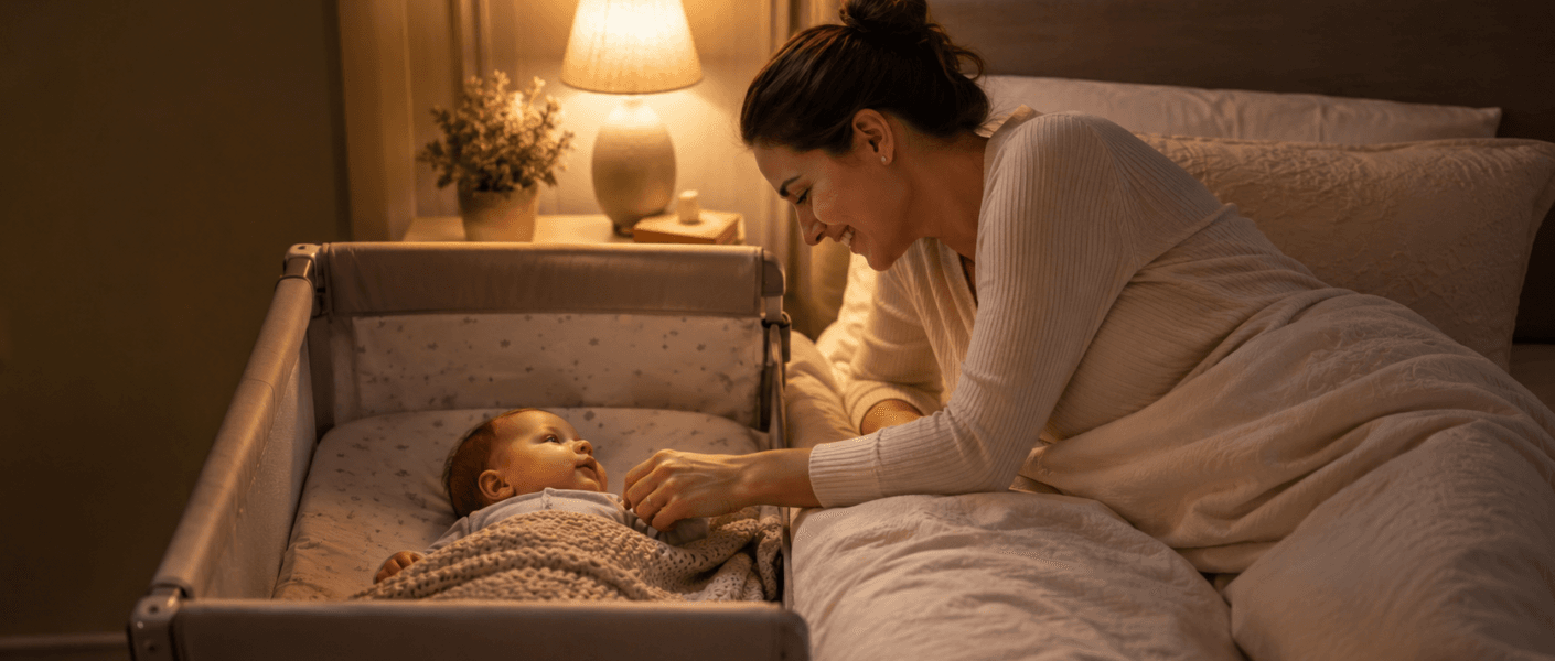 Berço acoplado facilita os cuidados noturnos? Entenda benefícios, limites e cuidados para um sono infantil seguro.