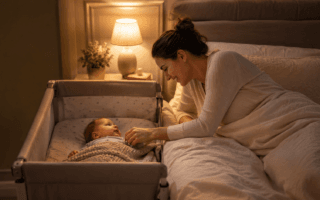 Berço acoplado facilita os cuidados noturnos? Entenda benefícios, limites e cuidados para um sono infantil seguro.