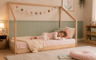 Cama montessoriana ajuda na independência infantil? Entenda benefícios, limites e cuidados de segurança na transição.