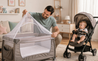 Qual o melhor sistema de fechamento para berço portátil? Veja critérios de segurança, travas e praticidade.