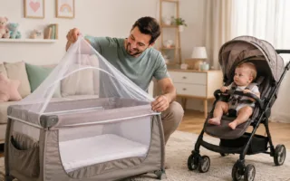 Qual o melhor sistema de fechamento para berço portátil? Veja critérios de segurança, travas e praticidade.