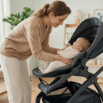 Carrinho de bebê com encosto ajustável é mais confortável? Entenda como a regulagem influencia postura, descanso e segurança.