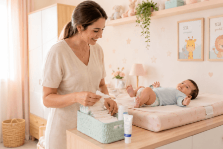Como saber se a absorção da fralda é boa? Veja sinais na pele, vazamentos, umidade e conforto do bebê.