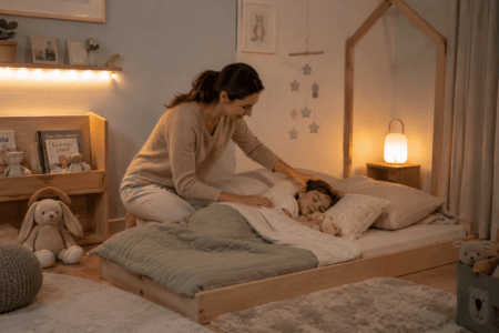 Quais características indicam uma boa cama montessoriana? Entenda segurança, estrutura, autonomia e conforto infantil.