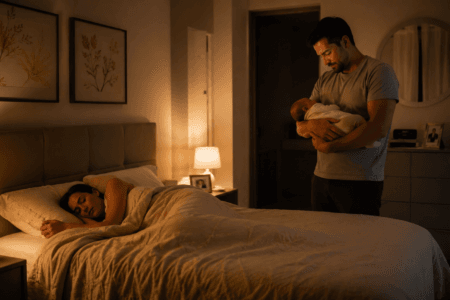 Qual a importância do pai nos primeiros dias após o nascimento?