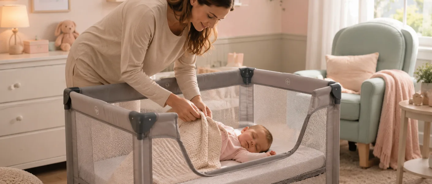 Como saber se o berço portátil oferece boa ventilação? Veja sinais, telas, temperatura e cuidados para sono seguro.
