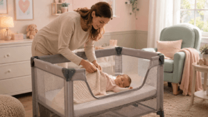 Como saber se o berço portátil oferece boa ventilação? Veja sinais, telas, temperatura e cuidados para sono seguro.