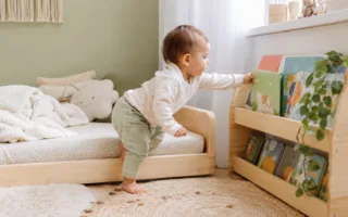 Cama montessoriana é indicada por especialistas? Entenda quando pode fazer sentido, limites, segurança e sono infantil.