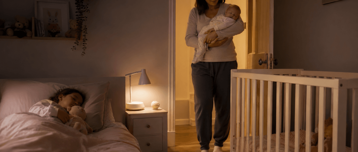 Como evitar que o bebê acorde o irmão durante a noite?