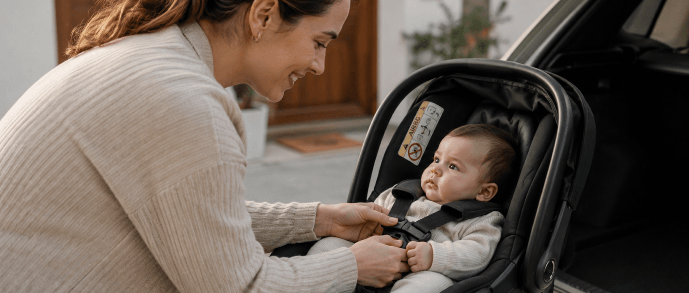 Como escolher um bebê conforto para o primeiro filho? Veja segurança, instalação, tamanho e uso correto desde o nascimento.