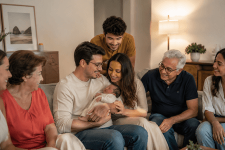 Quando é seguro começar a receber visitas após o nascimento do bebê?