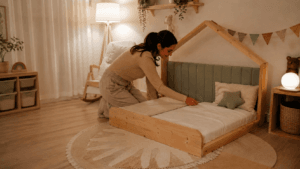 Cama montessoriana compensa para crianças pequenas? Veja benefícios, segurança e quando a transição pode valer a pena.