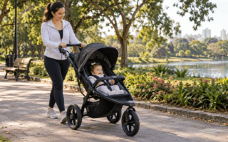 Carrinho de bebê 3 rodas ou 4 rodas: qual é melhor? Compare estabilidade, terreno, segurança e praticidade.