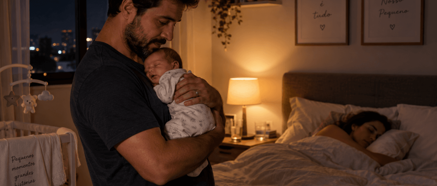 Por que meu bebe só dorme no colo?