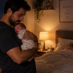 Por que meu bebe só dorme no colo?