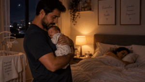 Por que meu bebe só dorme no colo?